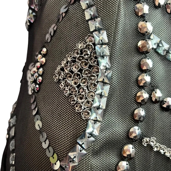 NWT Carlos Miele Embellished Silk Gown - Picture 8 of 16